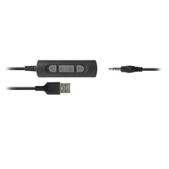HHEADM-UJM RENOVA CUFFIA MONOAURALE CON MIC. - COMBO USB E JACK 3.5mm + TELECOMANDO
