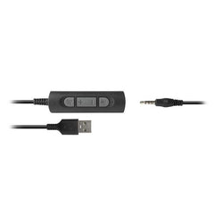 HHEADM-UJS RENOVA CUFFIA BI-AURALE CON MIC. COMBO USB + JACK 3.5mm + TELECOMANDO