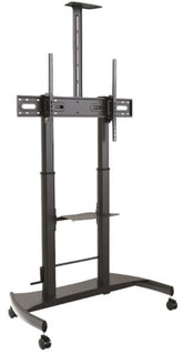 Carrello per monitor con manovella