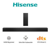 SOUNDBAR HS2100 2.1 DOLBY + SUBWOOFER BLUETOOTH 240W