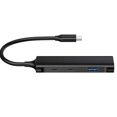HUB 4-PORTE USB 3.0 - 2x USB-C + 2x USB-A in Alluminio