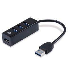 HUB USB 3.0 4-PORTES con Adattatore USB-C
