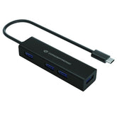 HUB USB-C 3.2 4-PORTE USB 3.0 in ALLUMINIO