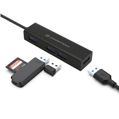 HUB USB-C 3.2 4-PORTE USB 3.0 in ALLUMINIO