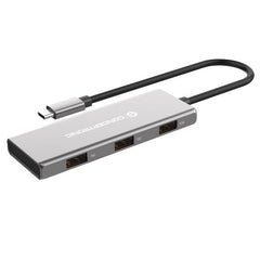 HUB 7-PORTE USB 3.2 GEN 2 -- 10Gbps, 4x USB-C, 3x USB-A, 100W PD USB, Alluminio