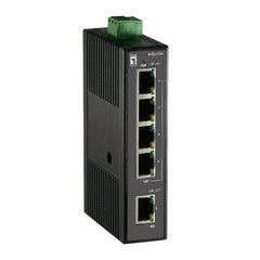 LEVELONE IES-0500 - SWITCH INDUSTRIALE 5-PORTE FAST ETHERNET, DIN-RAIL, -20°C - 70°C