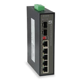 LEVELONE IES-0600 - SWITCH INDUSTRIALE 6-PORTE GIGABIT, 1x SFP + 1x SFP/RJ45 Combo, DIN-RAIL, -40°/+75°