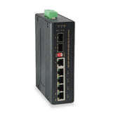 LEVELONE IES-0620 - SWITCH INDUSTRIALE 6-PORTE GIGABIT POE, 802.3at/af PoE, 126W, Voltage Booster, -40°C +75°C