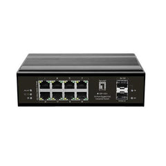 LEVELONE IGP-1031 - SWITCH INDUSTRIALE 10-PORTE GIGABIT POE 240W, DIN-RAIL, -40°C +75°C - 8 Gigabit Ethernet ports + 2 Gigabit SFP slots