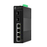 LEVELONE IGS-2106P - SWITCH INDUSTRIALE HILBERT 6-PORTE GIGABIT POE 60W SMART LITE, (2x SFP + 4x PoE 802.3at/af PoE), DIN RAIL, -40°C to 75°C