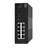 LEVELONE IGS-2110 - SWITCH INDUSTRIALE HILBERT 10-PORTE GIGABIT SMART LITE, (8x Gigabit + 2x Gigabit SFP), DIN RAIL, -40°C to 75°C