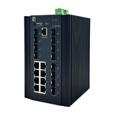 LEVELONE IGU-2072 - SWITCH INDUSTRIALE MANAGED L2 Plus a 20 porte, 8x 1GbE RJ45, 8x 1GbE SFP, 4x 1/2,5GbE SFP
