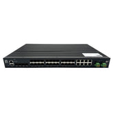 LEVELONE IGU-2872 - SWITCH INDUSTRIALE 28-Port L2 Plus Managed Gigabit Fiber, 4x 1.25/2.5GbE SFP, 16x 1.25GbE SFP, 8x Gigabit SFP/RJ45 Combo, Alimentazione Ridondant, -40°C - 80°C