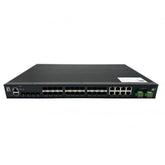 LEVELONE IGX-2872 - SWITCH INDUSTRIALE Gestito L2 Plus a 28 Porte, 8x Combo SFP/RJ45, 16x porte SFP 100/1000BASE-X, 4x porte SFP+ 1/2.5/10GbE, 19", 1AC/2DC, da -40°C a 80°C