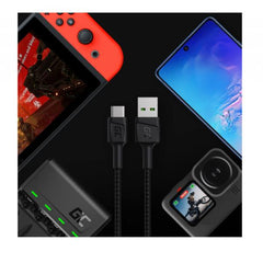 Greencell - CABLE USB-A-USB-C 30CM QUICK ULTRA