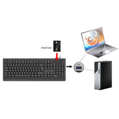 TASTIERA USB CON LETTORE DI SCHEDE, Layout Italiano