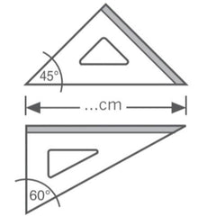 SQUADRA 45° 30 CM