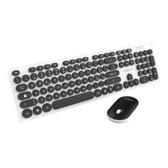 KEYBMOUSEPTL - Kit Tastiera wireless, layout italiano, tastierino numerico + mouse wireless con dongle USB-A, tasti silenziosi