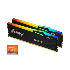 Kingston - FURY 32GB (2x16GB) DDR5 5600MT/s CL36 Beast Black RGB EXPO EXPO