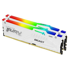 Kingston FURY Beast 64GB 6000MT/s DDR5 CL30 DIMM White RGB EXPO