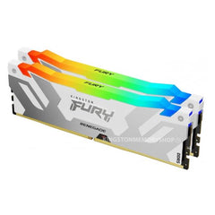 Kingston FURY 32GB 7600MT/s DDR5 CL38 DIMM (Kit da 2) Renegade RGB Bianco XMP