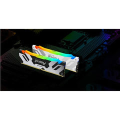 Kingston FURY 32GB 8000MT/s DDR5 CL38 DIMM (Kit da 2) Renegade RGB Bianco XMP