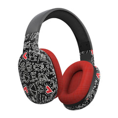 KEITH HARING - Cuffia wireless, archetto regolabile, padiglioni imbottiti, microfono incorporato, autonomia 6 ore