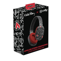 KEITH HARING - Cuffia wireless, archetto regolabile, padiglioni imbottiti, microfono incorporato, autonomia 6 ore
