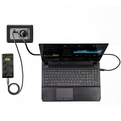 Scatola per presa di corrente singola per tavolo conferenze con 2 porte di ricarica USB