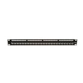 Keystone All Metal Patch Panel, 24 porte, 1 RU, Black