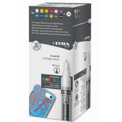 LYRA GRADUATE MARK ALL – ASTUCCIO 12 COLORI, 0,7mm