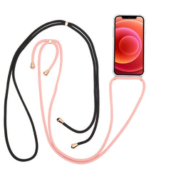 LACET - Cover trasparente in TPU morbida con laccio da collo regolabile incluso compatibile con Apple iPhone 12 Mini