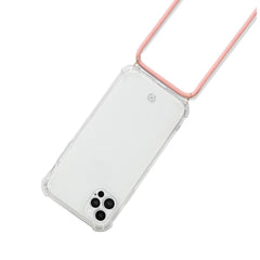 LACET - Cover trasparente in TPU morbida con laccio da collo regolabile incluso compatibile con Apple iPhone 12 Pro Max