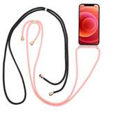 LACET - Cover trasparente in TPU morbida con laccio da collo regolabile incluso compatibile con Apple iPhone 13