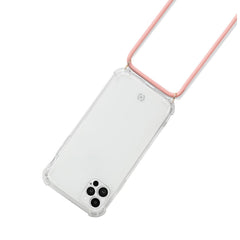 LACET - Cover trasparente in TPU morbida con laccio da collo regolabile incluso compatibile con Apple iPhone 13