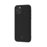 LEAF - Cover in TPU con rivestimento in silicone e finitura soft touch colore nero compatibile con Apple iPhone 11 Pro