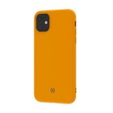 LEAF - Cover in TPU con rivestimento in silicone e finitura soft touch colore giallo compatibile con Apple iPhone 11