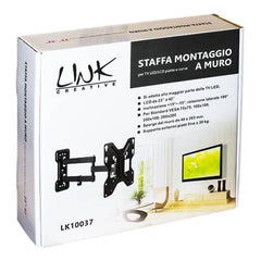 STAFFA A MURO ORIENTABILE A 3 NODI PER TV 23-42" FINO A VESA 200X200