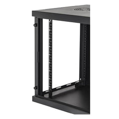 ARMADIO RACK 19" 9 UNITA' DA MURO (A)490X (L)540 X PROFONDITA' 600 MM. COLORE NERO