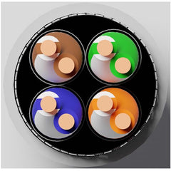 CAVO SOLIDO SCHERMATO S/FTP PER RETI CATEGORIA 6A LSZH AWG23 IN RAME MATASSA MT 305 CLASSE CPR CCA