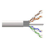 CAVO SOLIDO SCHERMATO FTP PER RETI CATEGORIA 6 LSZH AWG23 IN RAME MATASSA MT 305 CLASSE CPR ECA