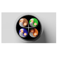 CAVO SOLIDO SCHERMATO FTP PER RETI CATEGORIA 6 LSZH AWG23 IN RAME MATASSA MT 305 CLASSE CPR ECA