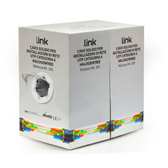 CAVO SOLIDO UTP PER RETI CATEGORIA 6 LSZH AWG24 IN RAME MATASSA MT 305 CLASSE CPR B2CA
