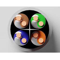 CAVO SOLIDO UTP PER RETI CATEGORIA 6 LSZH AWG23 MATERIALE CCA MATASSA MT 305 CLASSE CPR ECA