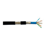 CAVO SOLIDO SCHERMATO PER RETI CATEGORIA 6 LSZH+PE AWG24 IN RAME MATASSA MT 305 ARMATO ANTIRODITORE LSZH+PE