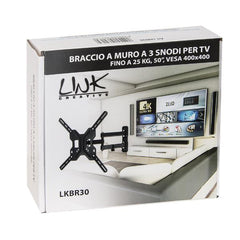 BRACCIO A MURO A 3 SNODI TV 50"
