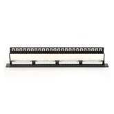 PANNELLO PATCH 19" NON SCHERMATO UTP 24 PORTE 8 POLI RJ45 PER RETI CATEGORIA 6 NERO