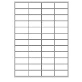 ETICHETTE BIANCHE CON MARGINI - 52X23.5mm - 100ff