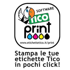 COPY LASER - ETICHETTE IN CARTA BIANCA - ø 60- BIANCO