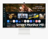 S32FM801 Smart Monitor, UHD con USB-C, Slim Fit Camera, Speaker e Telecomando